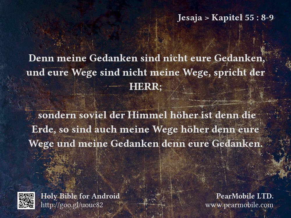 Jesaja, Kapitel 55:8-9